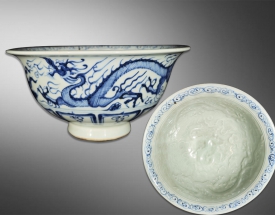 青花龙纹大碗（内有暗