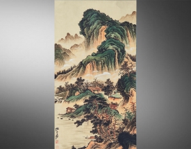 张大千 山水楼阁