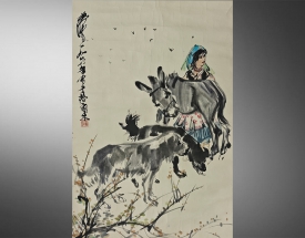 黄胄 人物驴