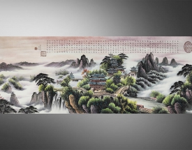张正 岳阳楼记画