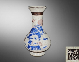 青花釉里红古铜釉少师