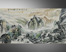 李可染 丙辰仲秋山水