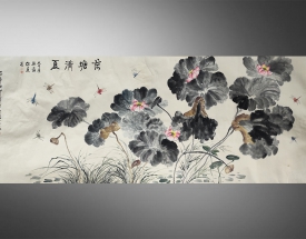 张大千.齐白石合作 