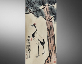 齐白石 松鹤同侪寿千