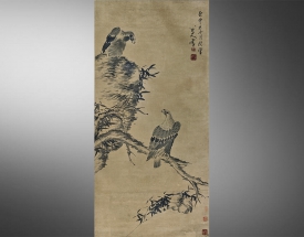八大山人 双鹰