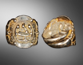 西域浅浮雕活口戒指