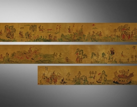 绢本祝寿图（人物）