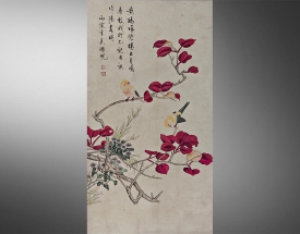 吴湖帆 花鸟
