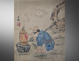 吴彬 炼丹图人物