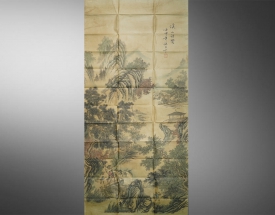 张大千 溪山访贤图