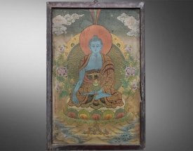 藏传佛教药师佛唐卡